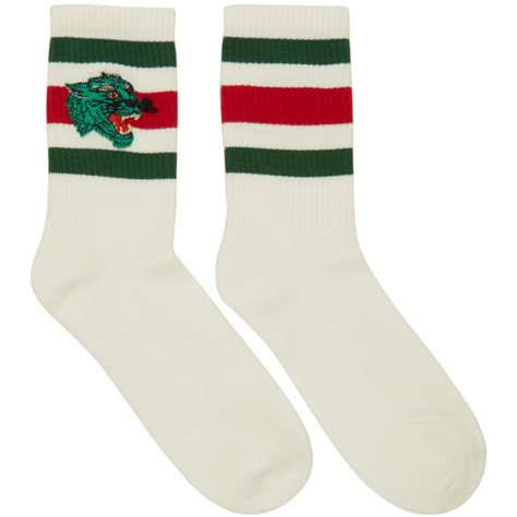 white gucci socks replica|gucci panthger socks.